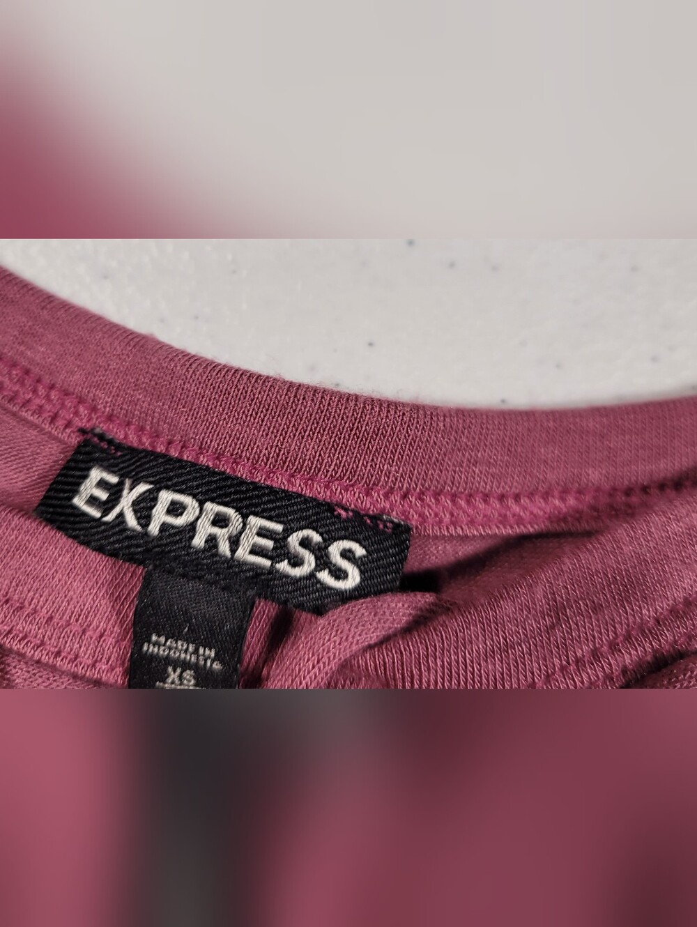 H&M Rose Pink Lace-Up V-Neck Short Sleeve Top - Picture 2 of 3